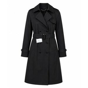 Defense Logistics Agency Garrison Collection Black All Weather Trench Coat 8 NWT